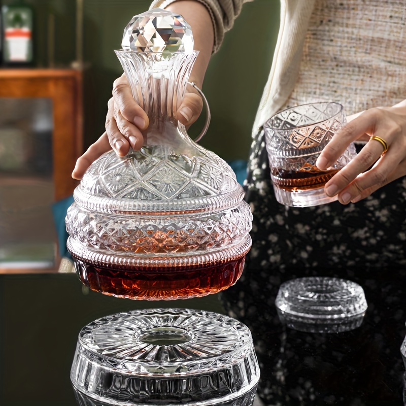 Decanter Aerator Set - Kryształowa karafka do wina Elegancki, ręcznie