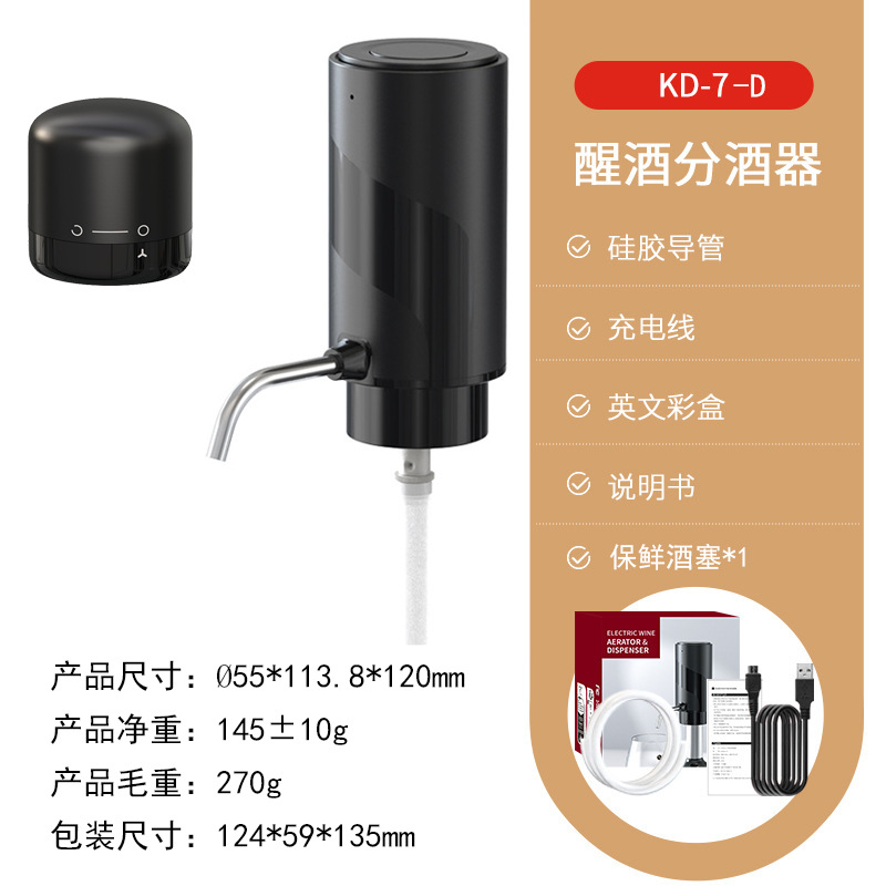 Elektryczny aerator do wina, d – Decanter Aerator Set recenzja i cena