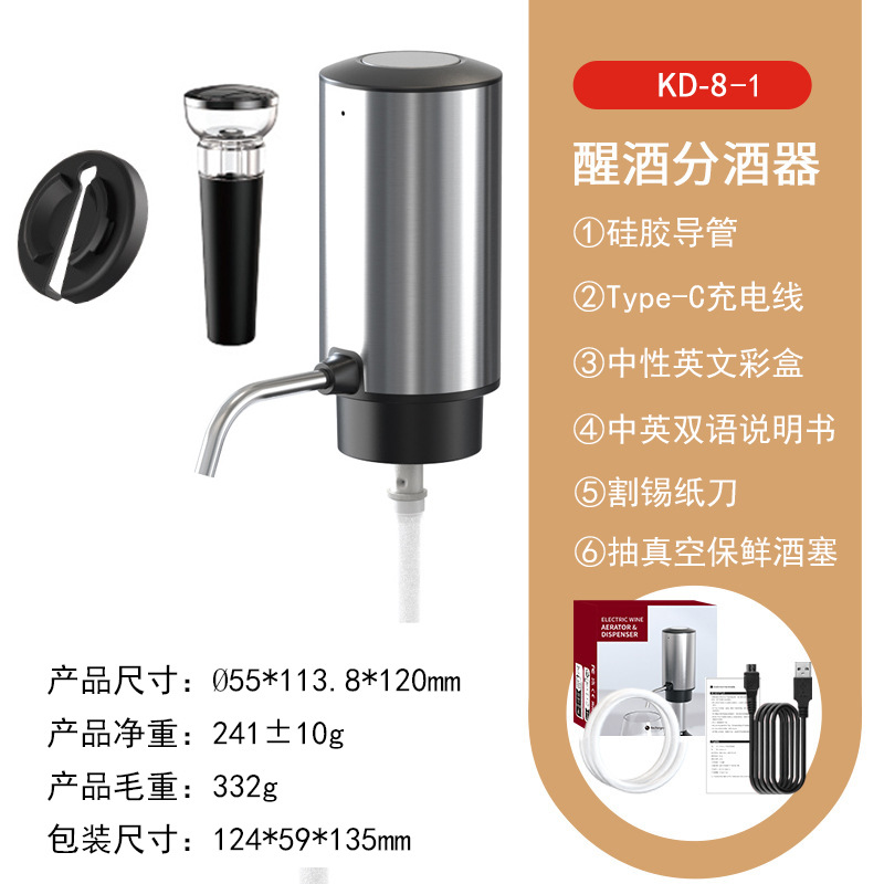 Elektryczny aerator do wina, d – Decanter Aerator Set recenzja i cena