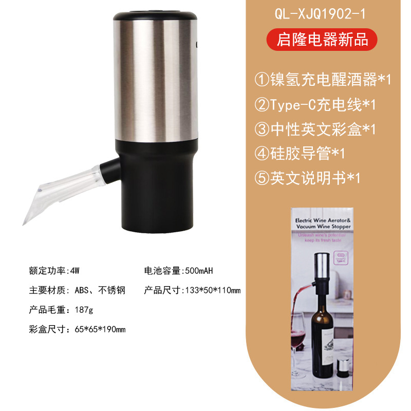 Elektryczny aerator do wina, d – Decanter Aerator Set recenzja i cena