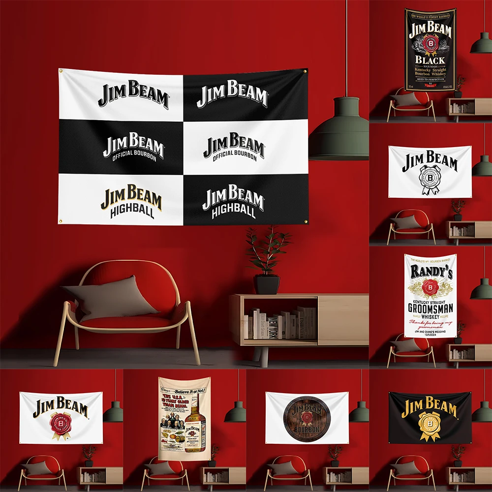Flaga Whisky-J-jim beams 90x15 – Wine Beer Garden recenzja i cena