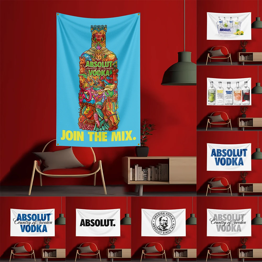 90X150CM A-Absolut Vodkas Flag – Wine Beer Garden recenzja i cena