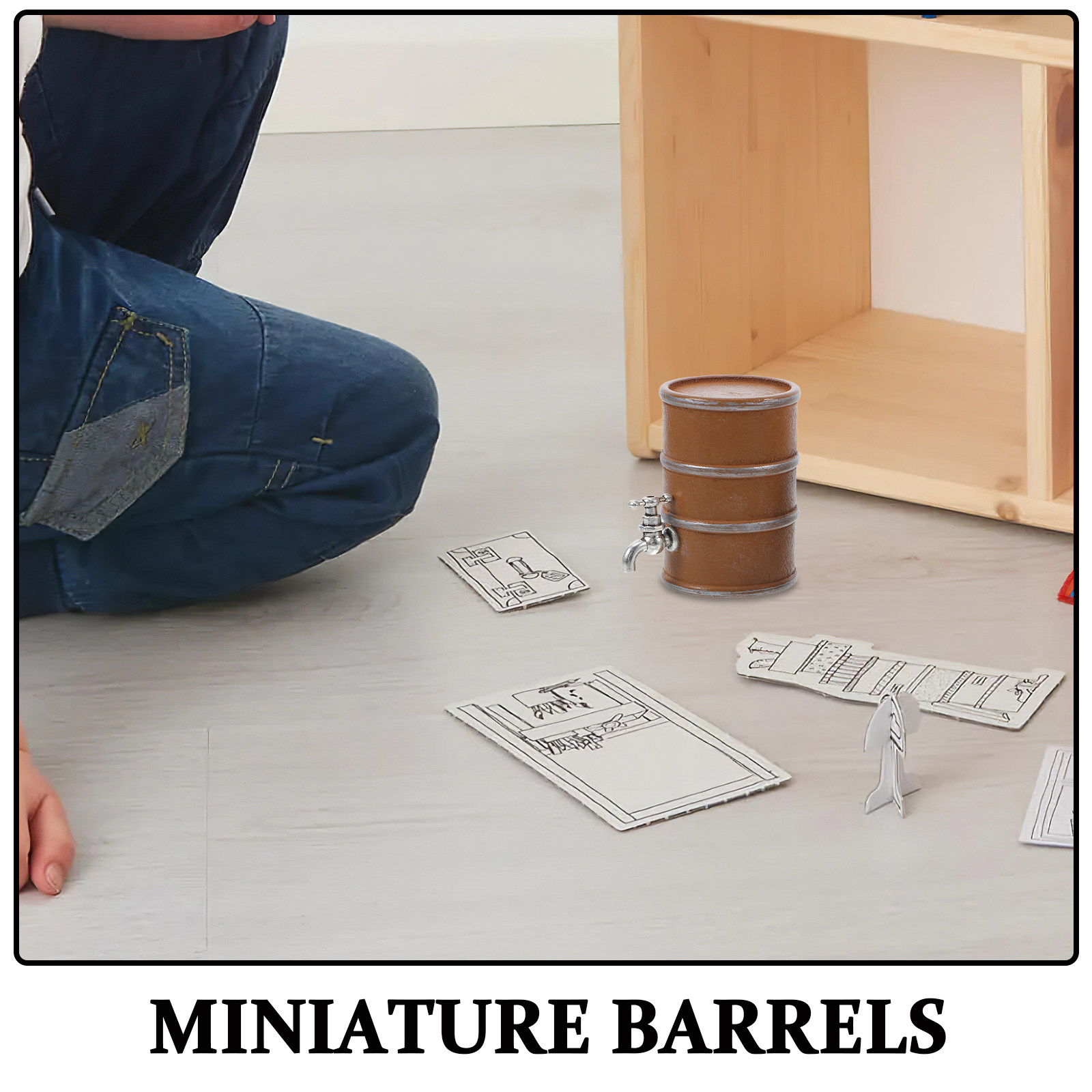 2 szt. Miniaturowe drewniane b – Wine Beer Garden recenzja i cena